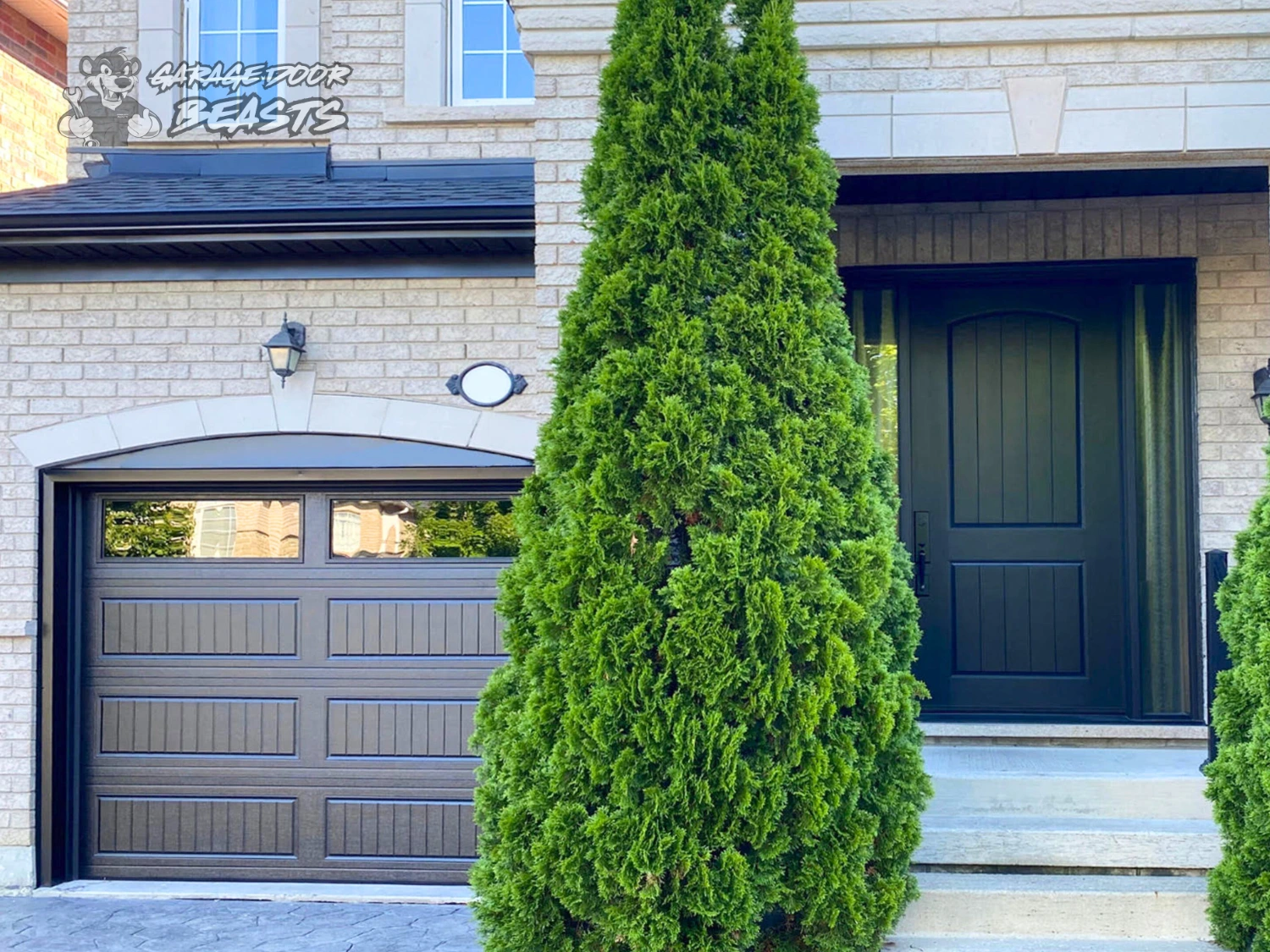 Garage Door Beasts - Black Carriage House Garage Door