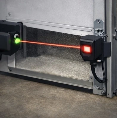 Step 4: Align both sensors so they face each other with the beam path straight across